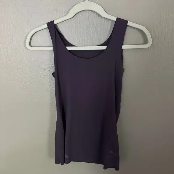 Wacoal Women's Understated Cotton Tank Top Mystical Size S/M casual comfort - Picture 4 of 6